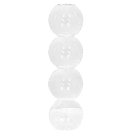 Nordic Glass Flower Vase Bubble Bottle Shaped Glass Vase Transparent Hydroponic Ball For Home Wedding Table Decoration